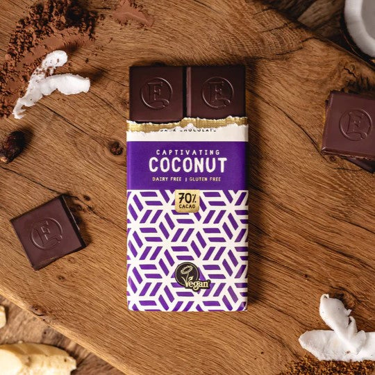 Enjoy! Coconut 70% Chocolate Bar