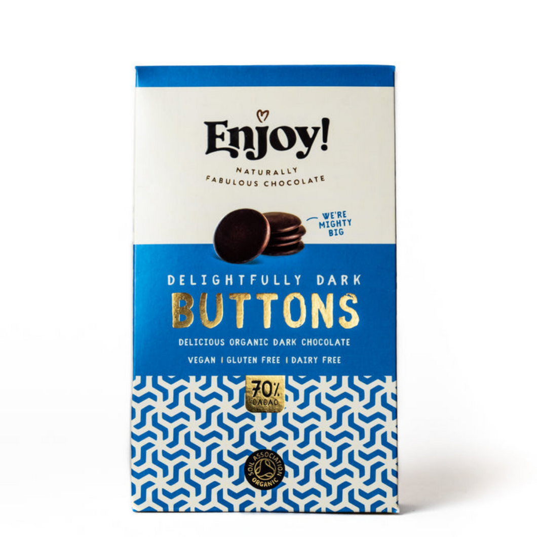 Enjoy! Chocolate Delightfully Dark Solid Buttons