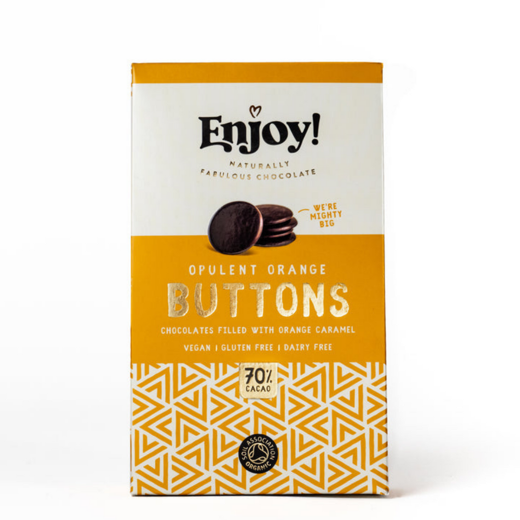 Enjoy! Chocolate Opulent Orange Filled Buttons