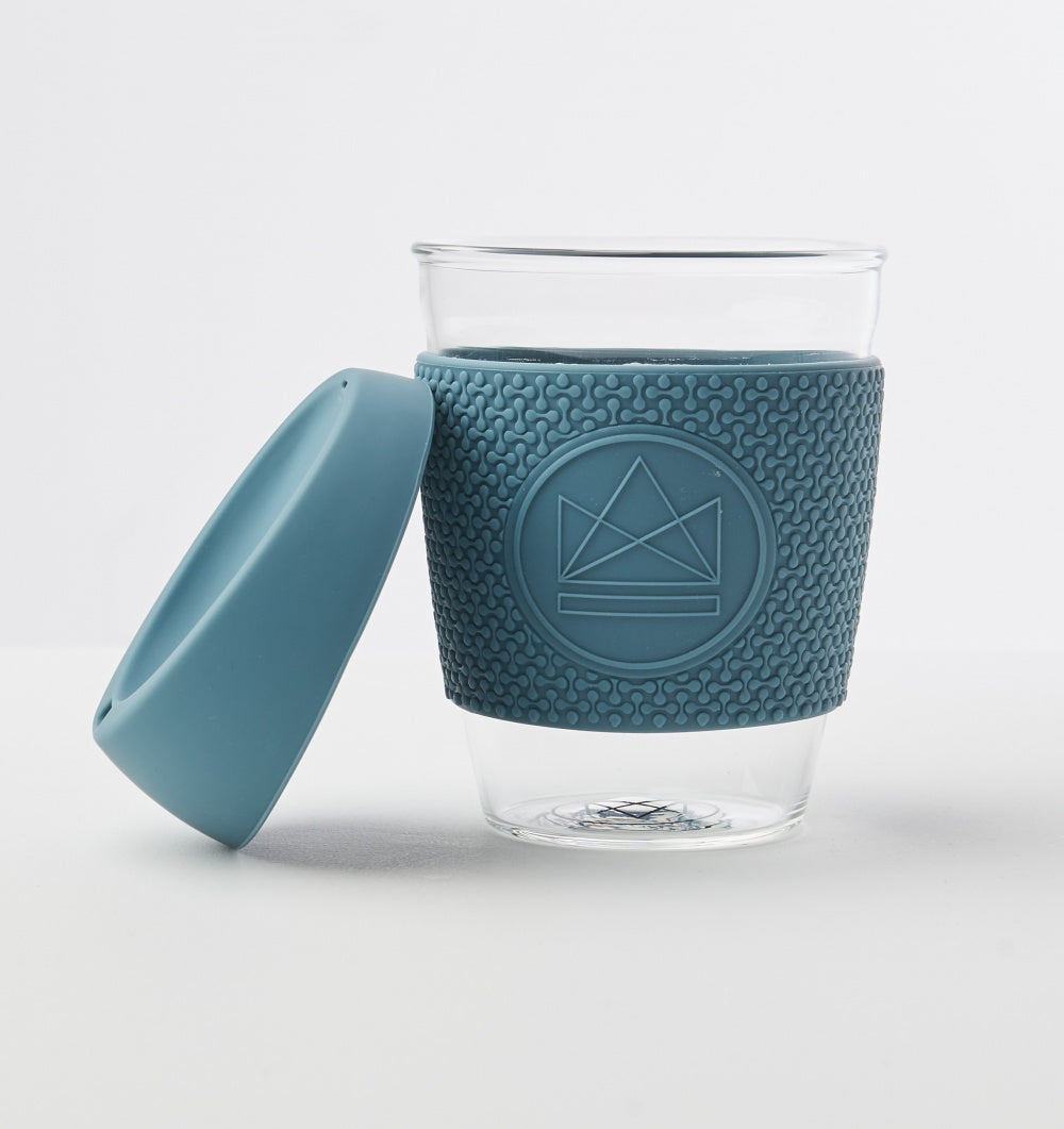 Reusable Glass Coffee Cup (12oz)
