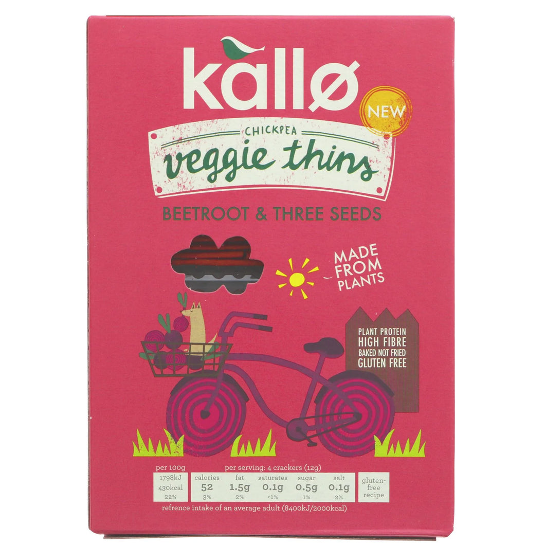 Kallo Beetroot & Three Seed Veggie Thins