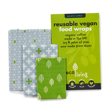 Load image into Gallery viewer, EcoLiving Reusable Vegan Food Wraps
