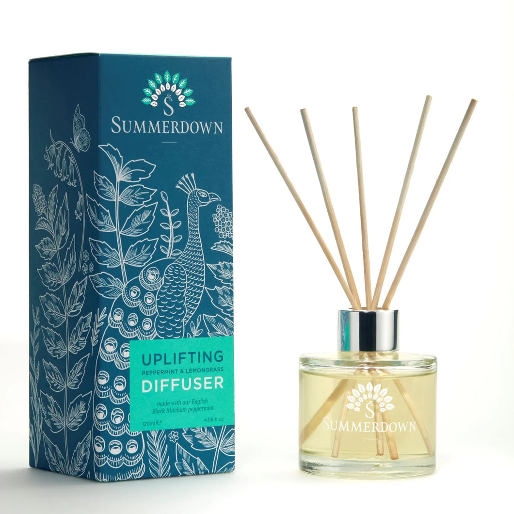 Summerdown Mint Glass Reed Diffuser (Mint and Lemongrass)