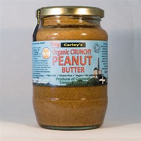 Carley's Organic Crunchy Peanut Butter (700g)