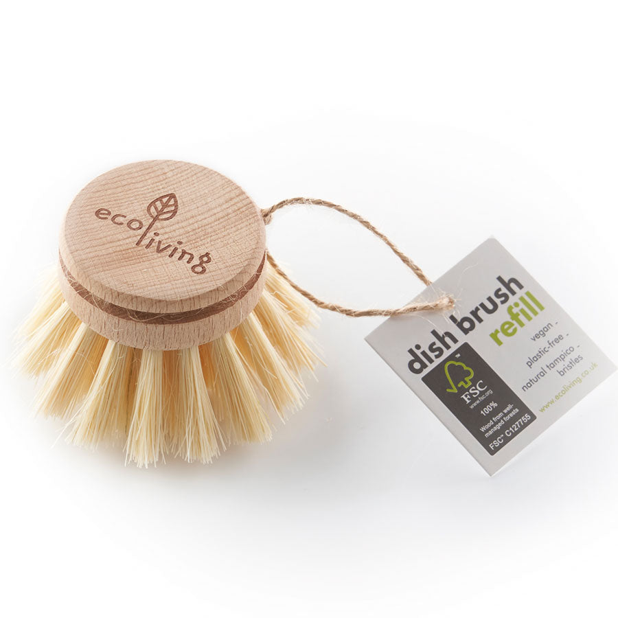 EcoLiving Replacement wooden Washing Up Brush Head