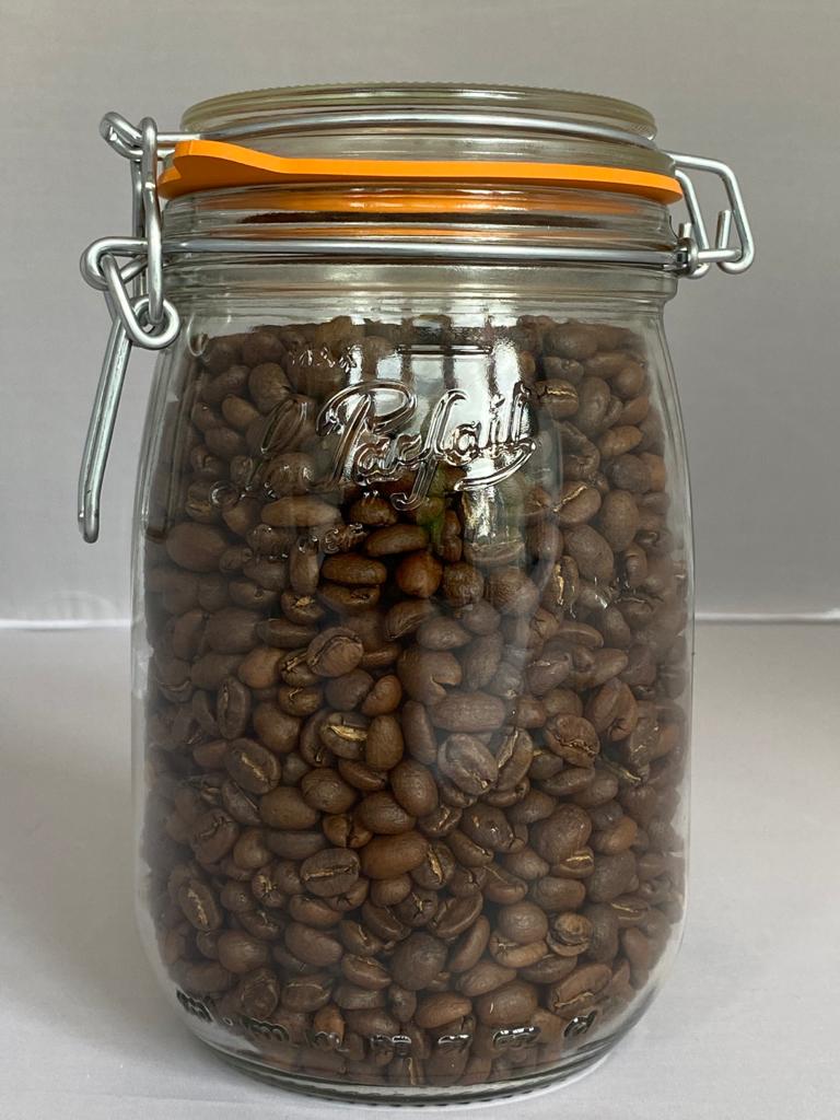 Roasted Coffee Beans & Jar